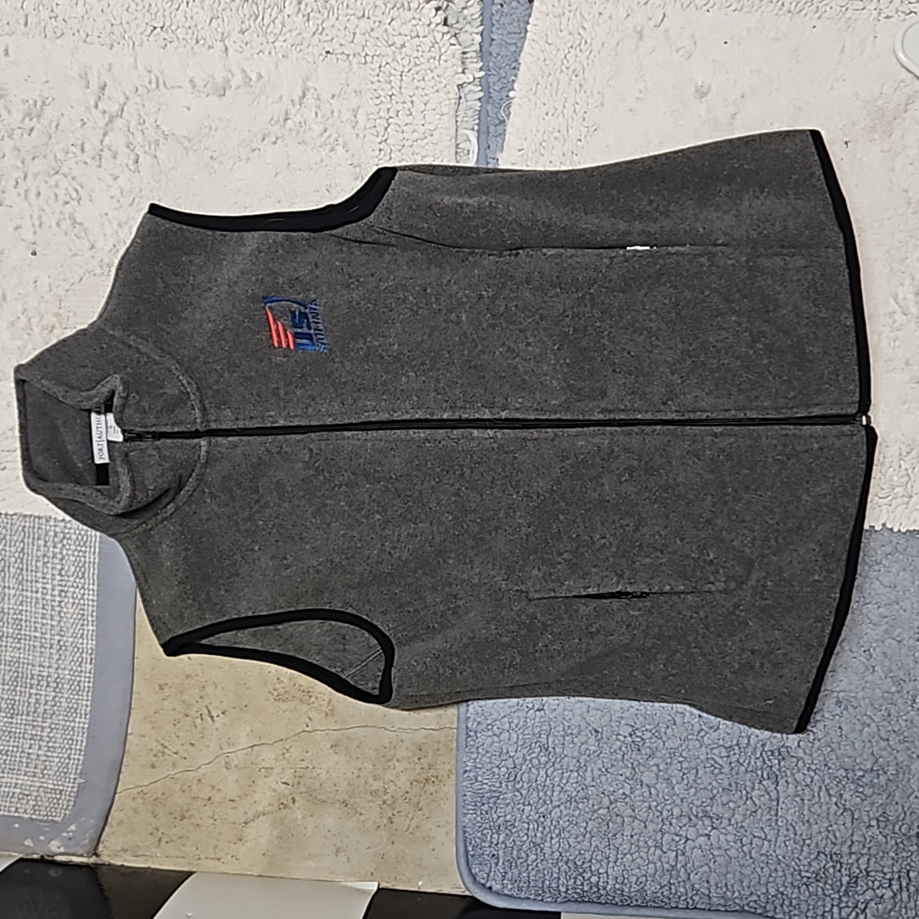 Womens Small Fleece Grey Vest Us Sailing Nwot Womens Small Fleece Grey Vest Us Sailing Nwot